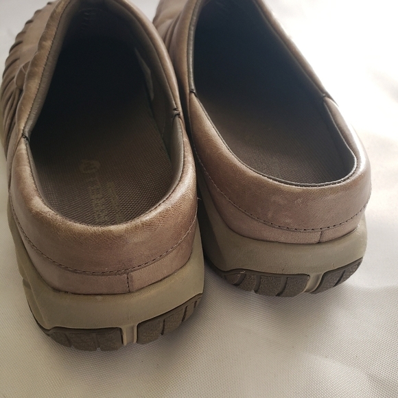 Merrell Encore Slip On Mule Slides Brindle Grayish Brown Womens 7 Pleated - Picture 6 of 11